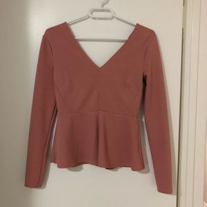 Dynamite long sleeve pink top